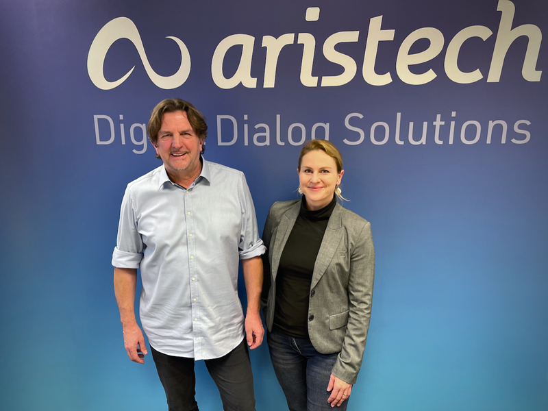 Bild von Carolin Edler-Mende und Michael Mende am Aristech-Solutionstag