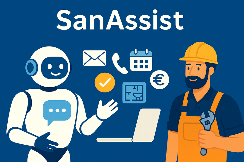 SanAssist_Roboter_Klempner_im_Dialog